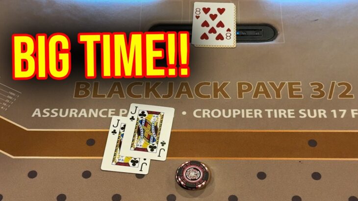 HIGH STAKES BLACKJACK!! BIG MONEY!! #blackjack #poker #casino