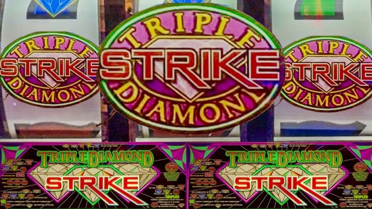 BIG HIT WIN! Old School Triple Diamond Strike Casino 3 Reel Slot