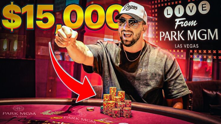 INSANE $15,000 GAMBLING SESSION IN MGM’S SECRET ROOM!