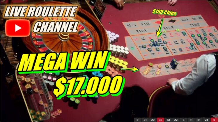 🔴LIVE ROULETTE | 💰 MEGA WIN 💲17.000 In Real Vegas Casino 🎰 $100 Chips Inside Exclusive ✅ 2026-04-18