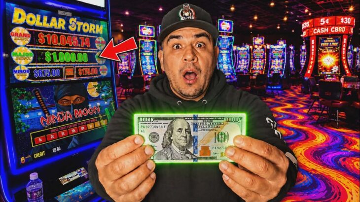Con mis ÚLTIMOS 50 CENTAVOS cayeron los JUEGOS GRATIS en el casino 😱