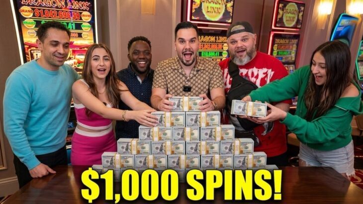 $1,000 SPINS for a $1.8 Million JACKPOT Starts PURE MADNESS on Dragon Link!! (Up To $1,250/Spins)