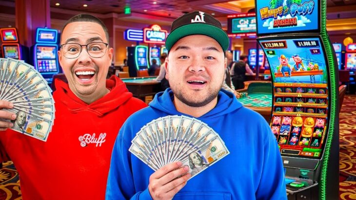 I Gave My Friends $10,000 to use on Slot Machines and THIS HAPPENED!